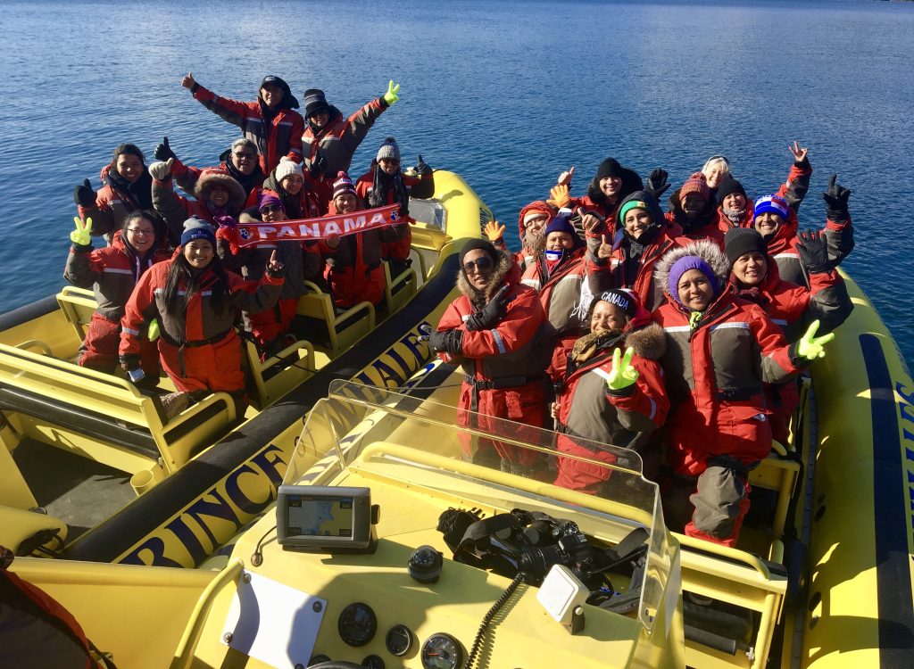 corporate group on prince of whales boat